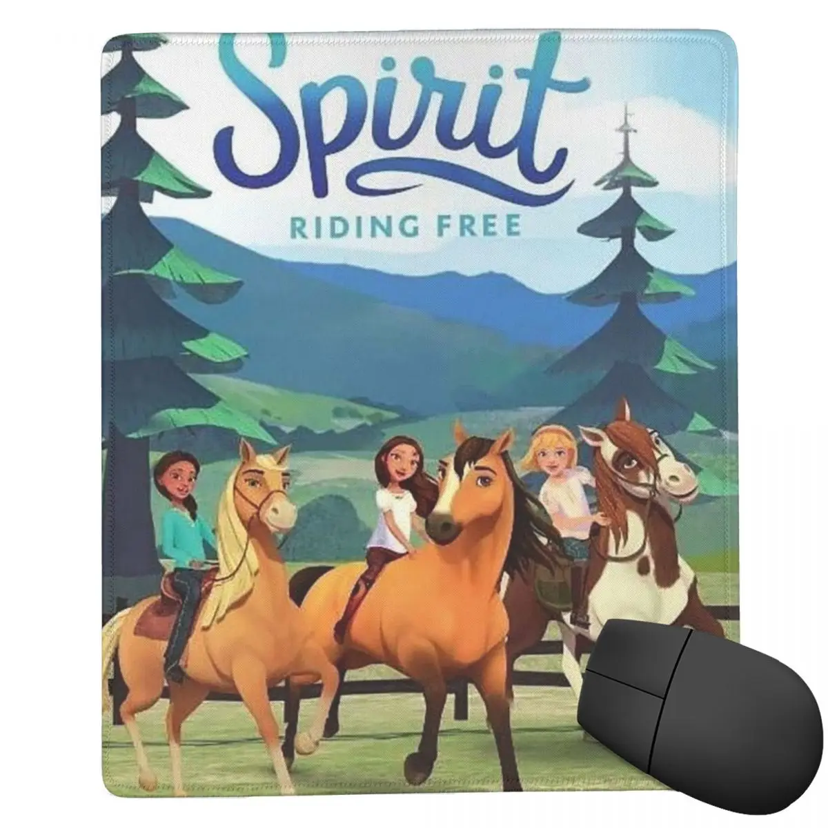 Spirit Riding Free 7x9 in 22x18 cm Mouse Pad Computer Keyboard Mouse Mat Gamer PC Laptop Desk Mat Office Accessories Table Mats