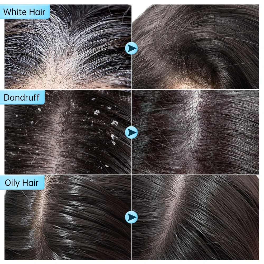 شريط الشامبو الداكن ، صبغة لون الشعر ، إصلاح الظلام ، رمادي ، رمادي ، رمادي طبيعي ، صابون أسود لامع ، 55 جم #3