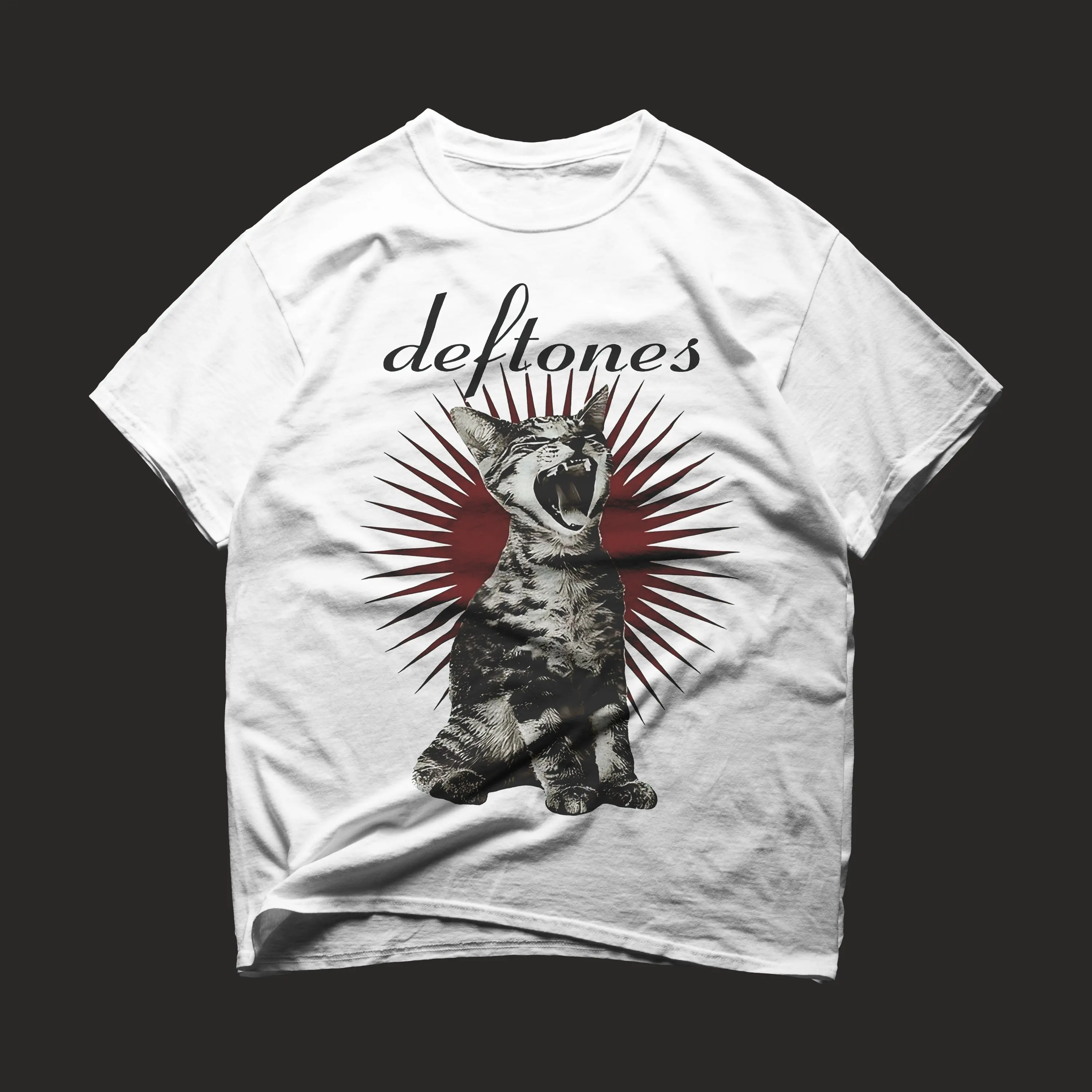 Limited Deftones T Shirt Screaming Cat Vintage Adrenalin Album