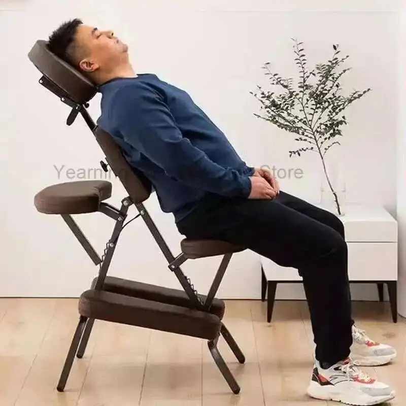 Portable Tattoo Chair Speciality Aesthetician Folding Comfort Physiotherapy Tattoo Chair Knead Ear Cleaning Salon Furniture FYTC