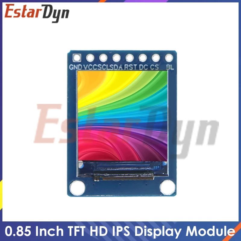 

0.85 Inch 0.85" Color TFT Display Module HD IPS LCD LED Screen 128X128 SPI Interface ST7735 Controller