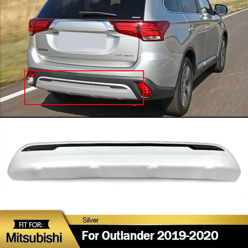 

For 2019-2020 Mitsubishi Outlander Rear Bumper Lower Valance Cover Panel Silver