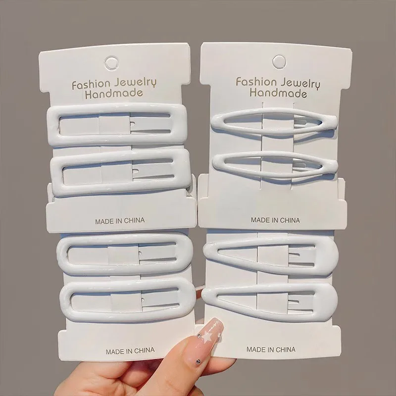 4-6pcPractical Weiße Farbe BB Haarnadel Haar Seite Clips für Mädchen Frauen Krankenschwester Koreanische Haar Zubehör – Detail 2