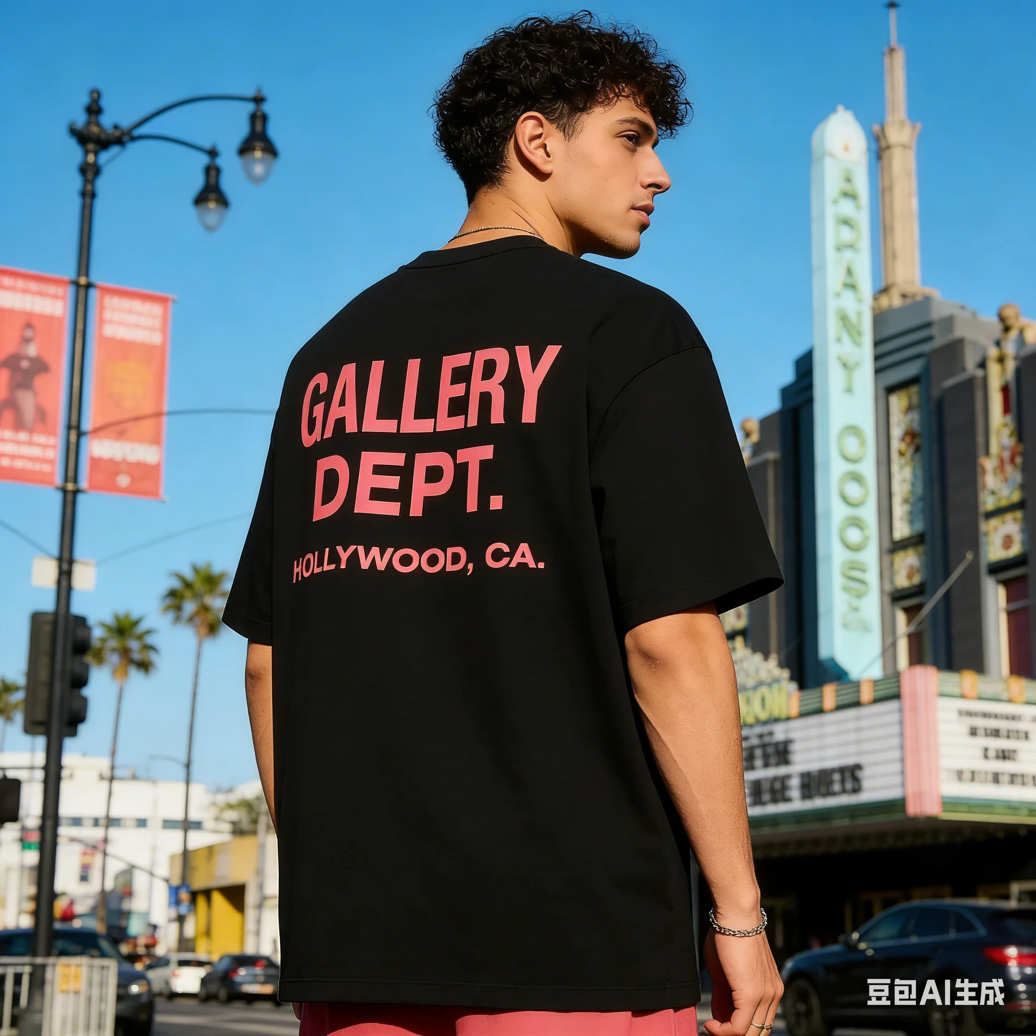 Vintage T-Shirt Multiple Sizes Digital Printing Gallery Dept Fashion Letter Design Polyester Summer Casual Wear Chic Top