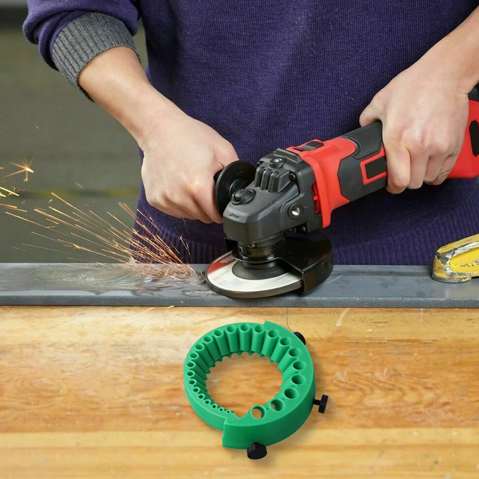 

Grinding Tool Power Drill Attachment Professional-Level Results Green Efficient Drill Bit Restoration Versatile Use
