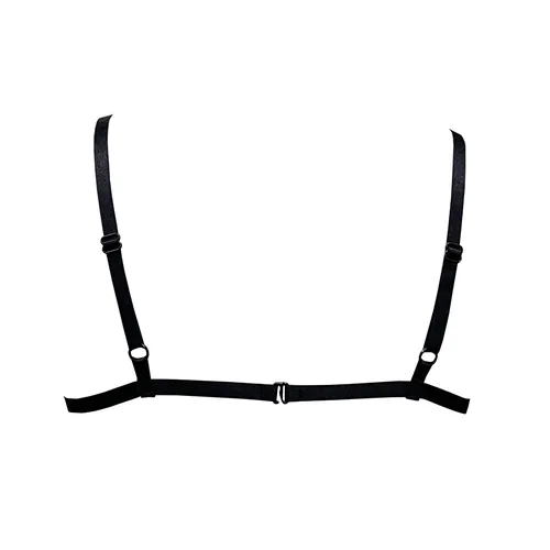 Imagen 2 del producto TU BUMP CURVE Sujetador de cristal hecho a mano bordado de flores con incrustaciones de diamantes de imitación de metal top corto sexy mujer playa piscina yate fiesta en el mar