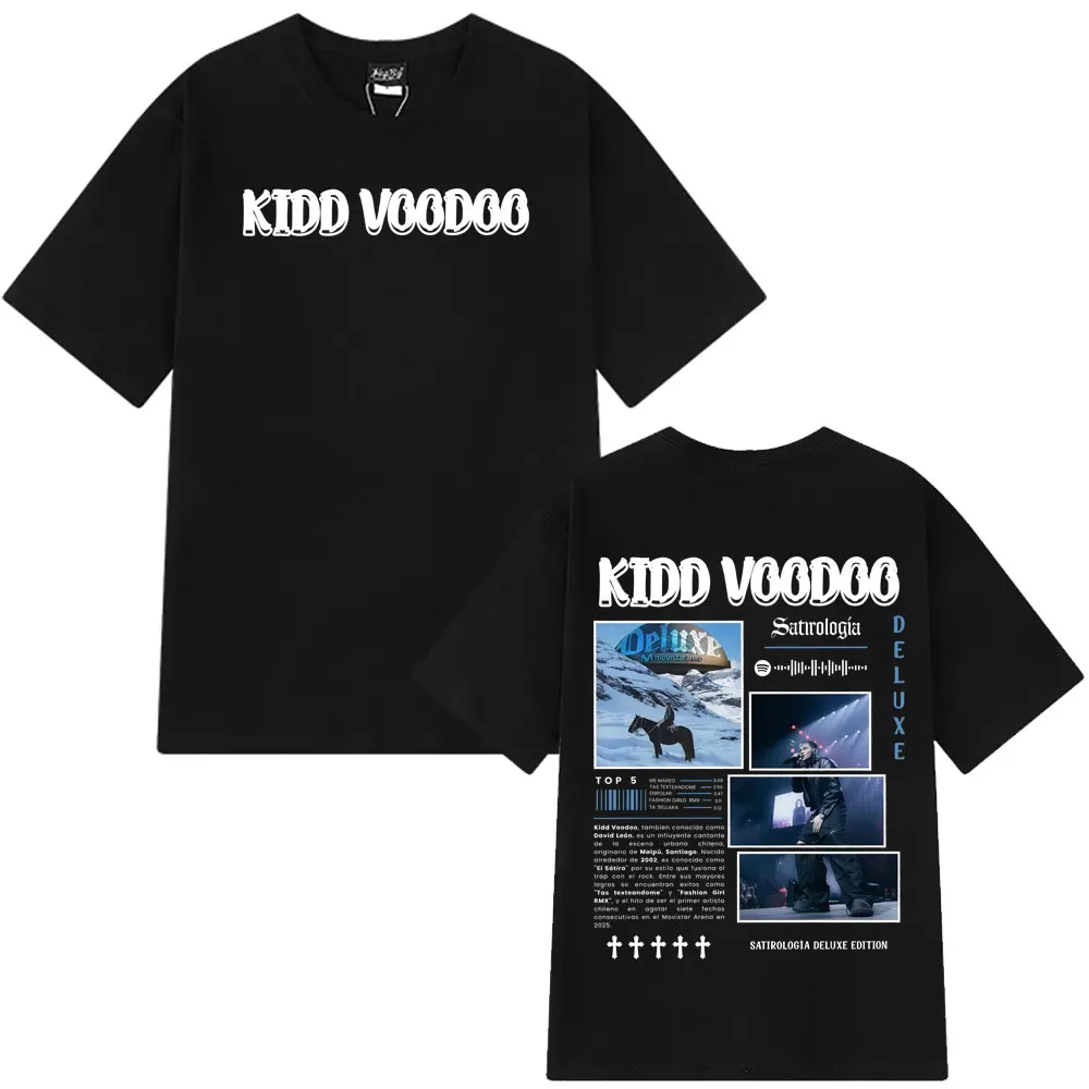 

Рэпер Kidd Voodoo Album Tour 2025 футболка для мужчин и женщин футболки в стиле хип-хоп с короткими рукавами свободные модные винтажные футболки уличная одежда