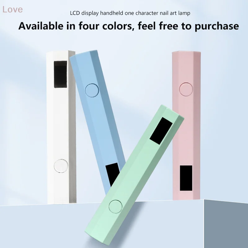 [L&P] شاشة عرض مصباح أظافر صغيرة محمولة باليد سريعة الجفاف طلاء أظافر جل أدوات مانيكير لصالونات الأظافر بالأشعة فوق البنفسجية