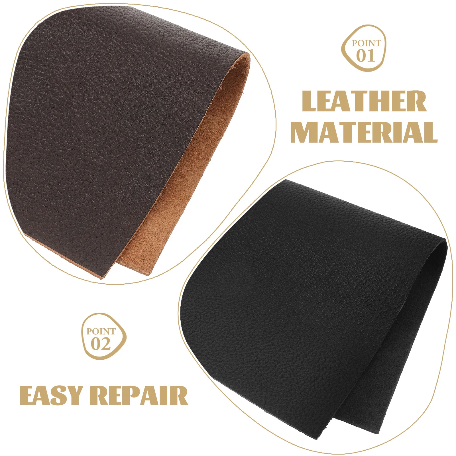 

2Pcs Sofa Repair Material Large Piece Sheet DIY Sofa Mending Fabric for Crafts Fabric Leatherette Sheets