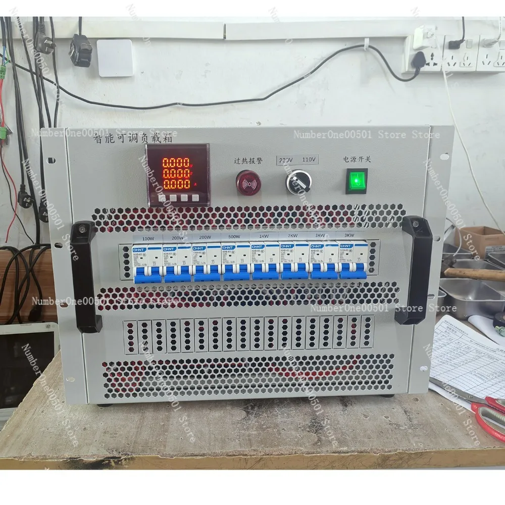 10KW Dual Voltage ATE Test Load Bank AC 220/110V 240/120V For Power Battery Discharge Testing
