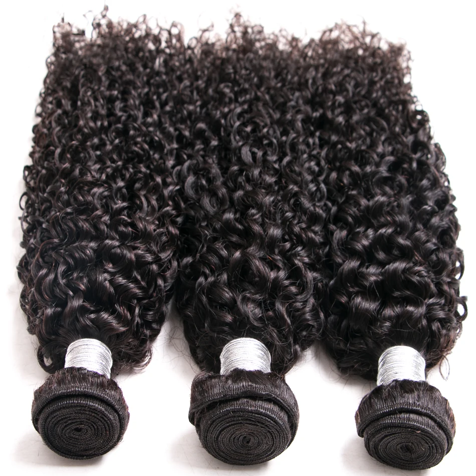 12A Kinky Curly Human Hair Bundles 1/3/4 Bundles Deal 8-30 นิ้วVirgin Human Hair Extensionsบราซิลสานมนุษย์ผมรวมกลุ่ม