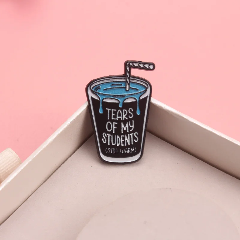 Vintage Funny Teacher Enamel Pin - 