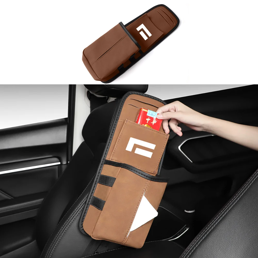 

Боковая сумка для хранения автомобильного сиденья, коробка для салфеток, подвесная сумка для салфеток автомобиля, аксессуары для интерьера, подходит для BAIC JISHI Polestone 01 Rox01