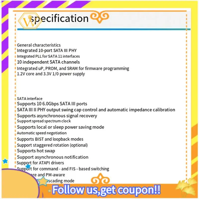 Scheda PCIE SATA 3.0 a 10 porte Scheda controller PCI Express SATA3 Convertitore adattatore da 6 Gbps Scheda di espansione PCI SATA 3.0