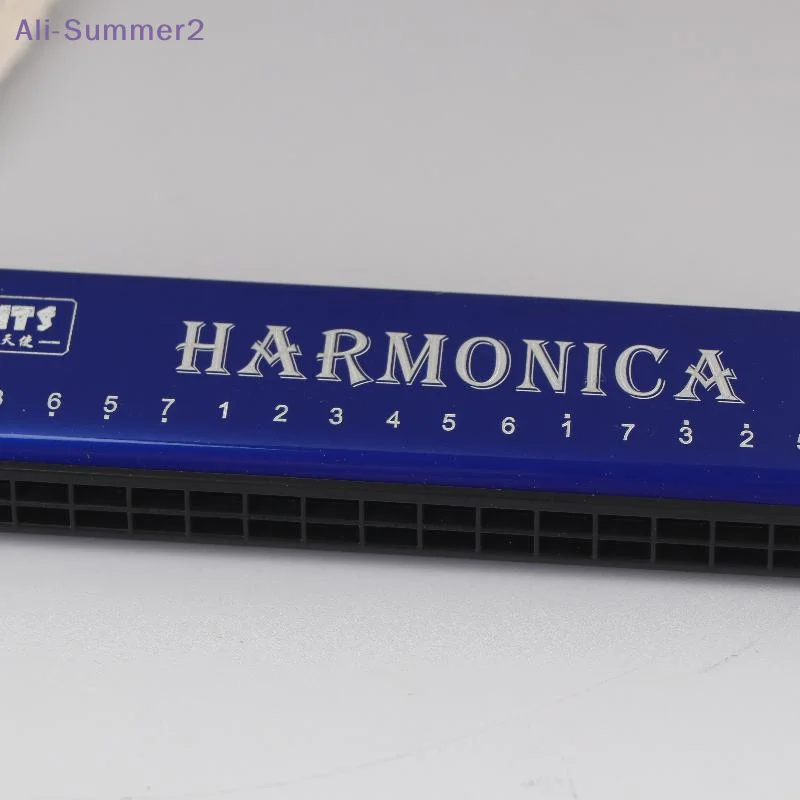 {Summer2} {Summer2} Mundharmonika in C-Dur, 24-Loch Diatonische Mundharmonika C mit Etui für Anfänger, Schüler, Kinder, Geschenk, BLUES, mit Etui