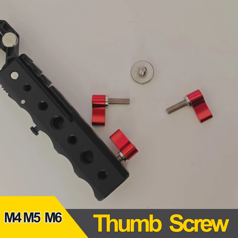 1Pcs Aluminum Alloy L Type Thumb Screw 1/4 M4 M5 M6 M8 Hand Tighten Camera Tripod Rail Mount Photography Accessories