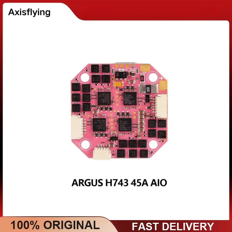 Axisflying Argus H743 AIO 25A 2-3S FC STM32H743 ICM42688P 16MB Blackbox 25.5mm for Micro FPV Freestyle