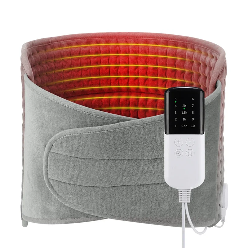 

AC93-Heating Pad Controlled Heating Therapy Blanket 10 Temperature Settings Home Warming Compress Pad EU Plug With Pocket Waist