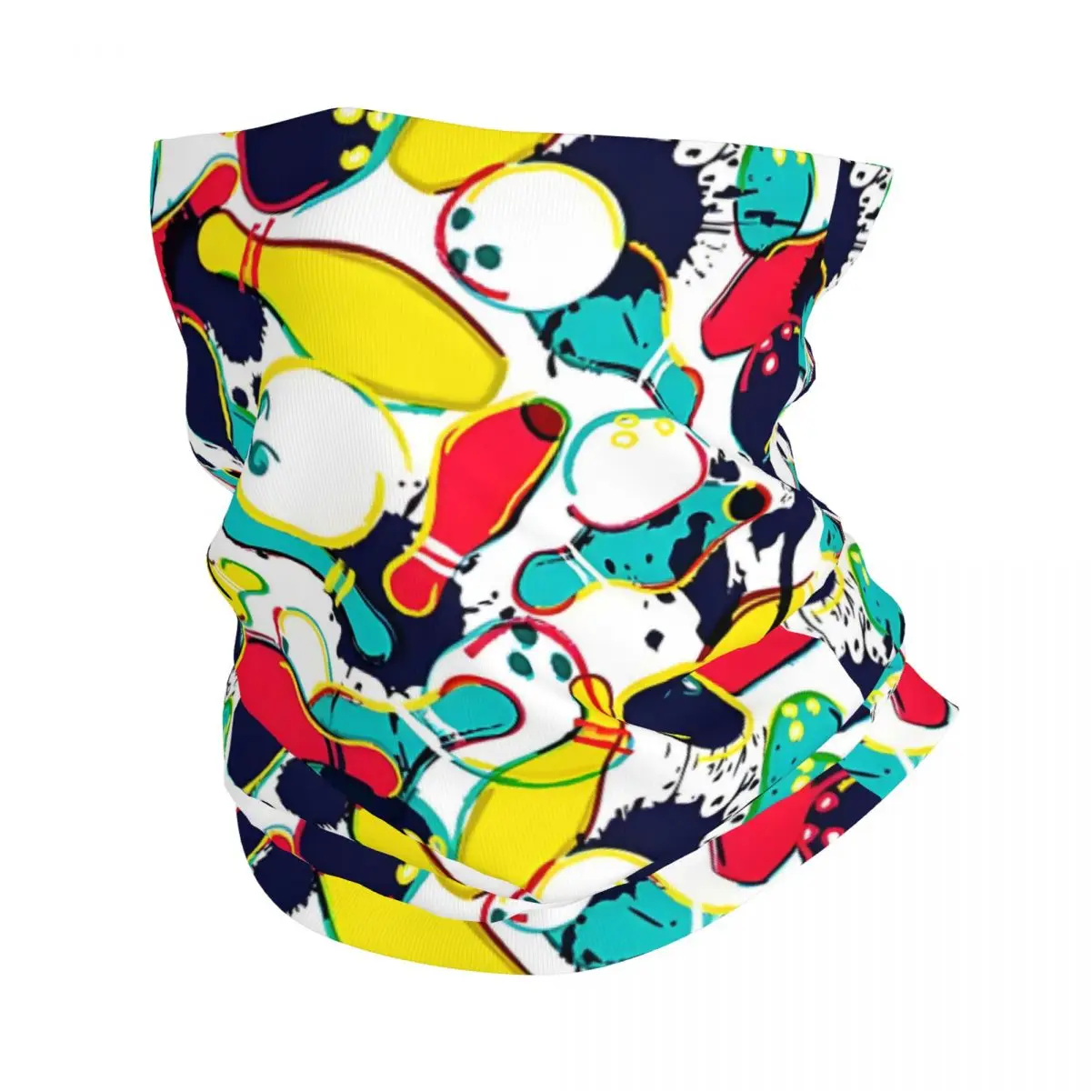 

Bowling Watercolor Thin Wrap Scarf Bandana Neck Gaiter Face Cover Headband