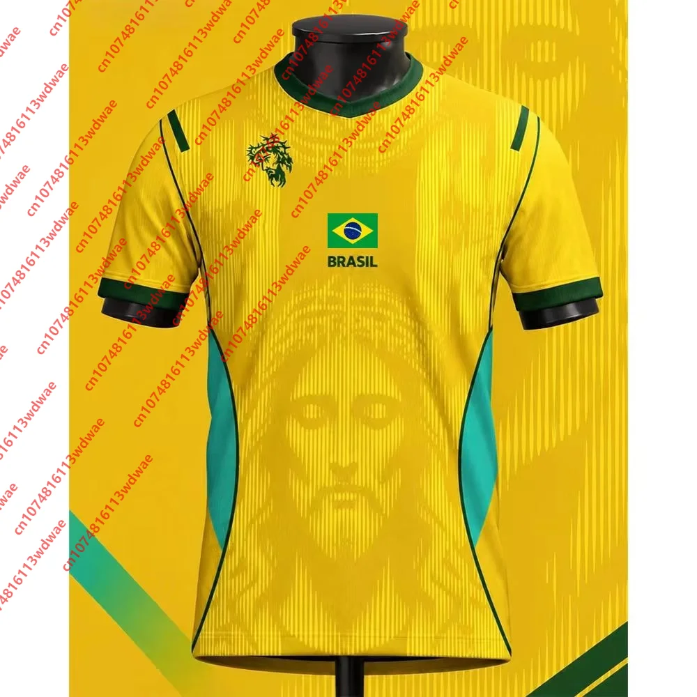 New arrivals Brazil clothing Football Jersey Quick-Dry Neymar JR 10 Football Tshirt Outdoor football Tracksuit Kid Tee