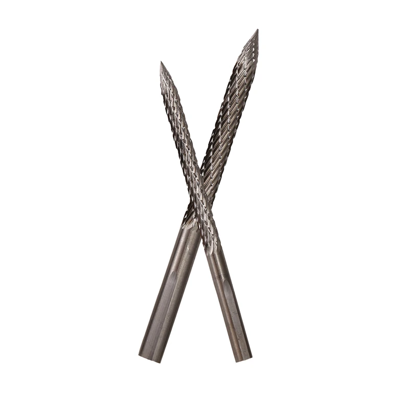 

2Pcs Tire Bit 4.5/6Mm Tire Repair Carbide Burr Drill Bit Tire Patches Plug Cutters Wire Cutter Reamer Drill