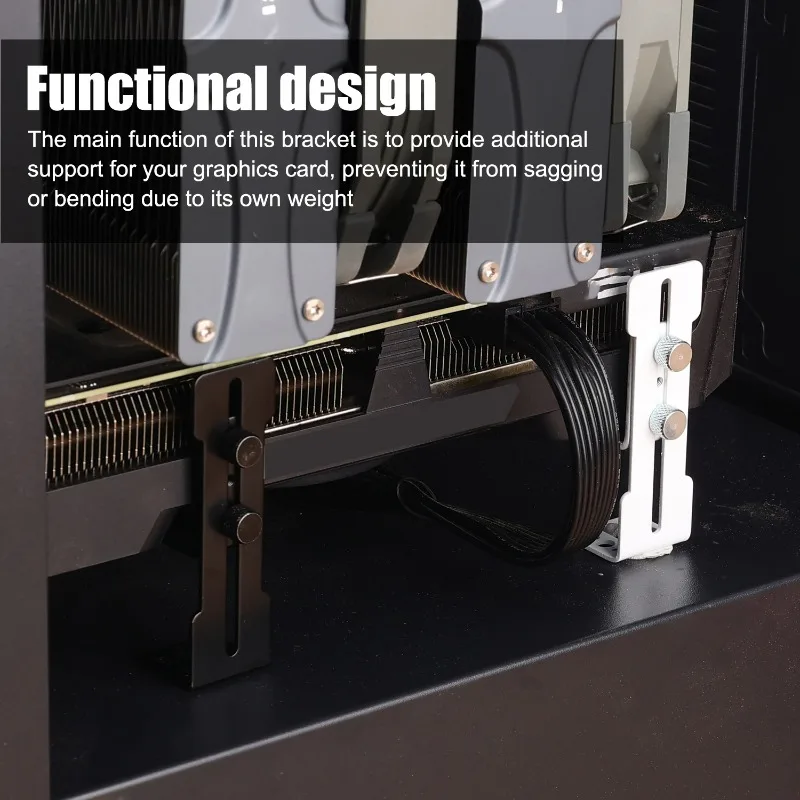 Porta scheda grafica per computer regolabile Telaio di supporto portatile per scheda grafica in acciaio inossidabile per accessorio porta custodia per PC desktop