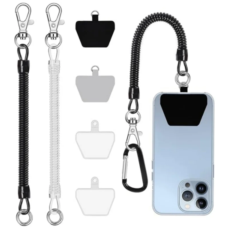 Corda Ajustável Anti-Perda para Celular com Clipe, Cordão Universal Durável para Celular para Caminhadas, Ciclismo, Escalada e Atividades ao Ar Livre