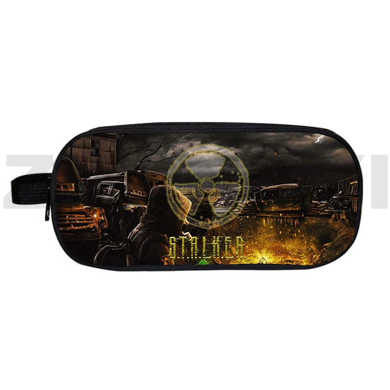 Trendy Anime Zipper S.T.A.L.K.E.R. 2 Storage School Supplies Shooting Stalker 2 Cosmetic Bag Heart of Gun Pencil Case Makeup Bag