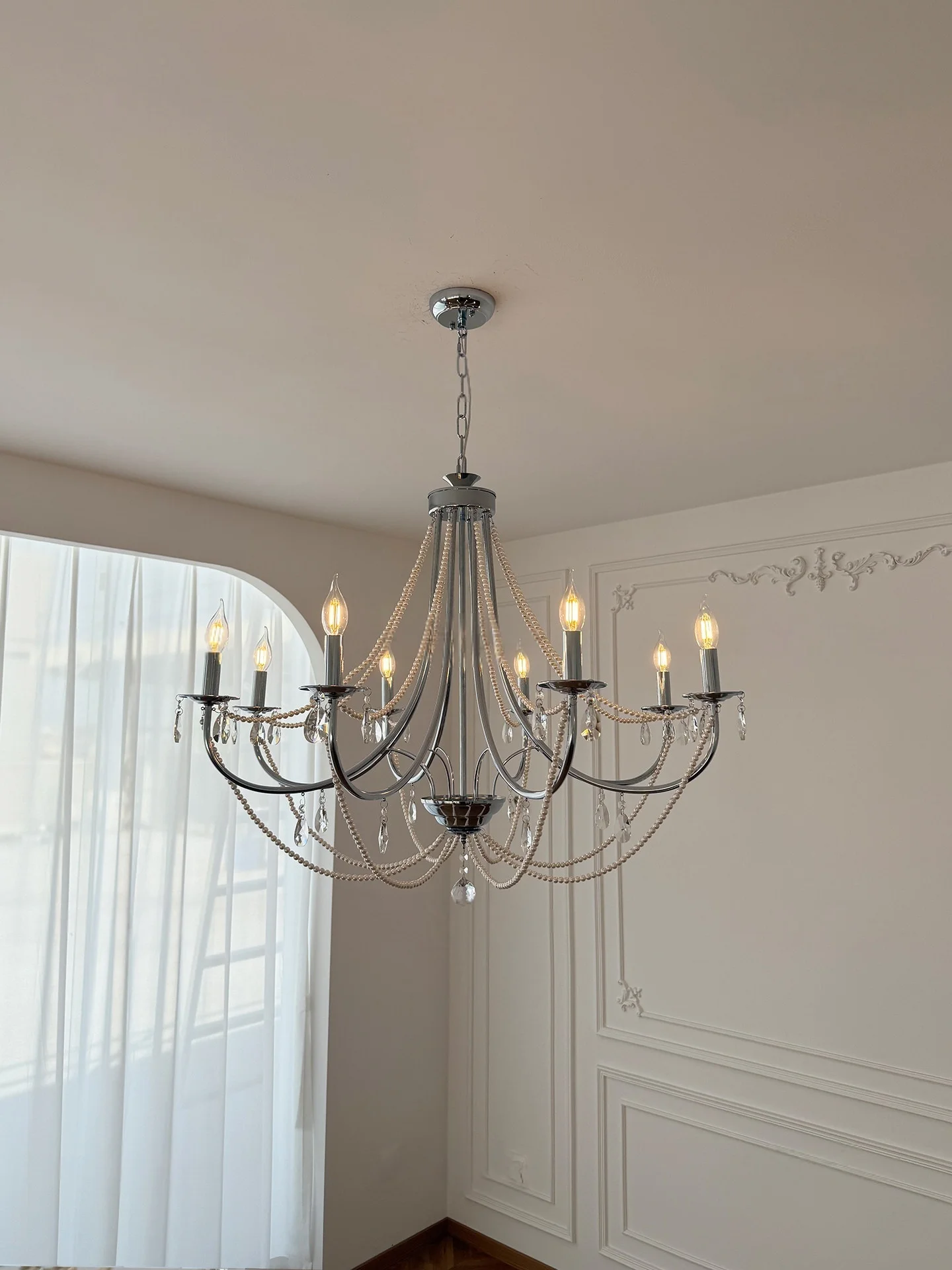 American Retro Led Crystal Candle Pendant Light Home Decoration Main And Guest Rooms Bedrooms Villas Restaurants Lighting