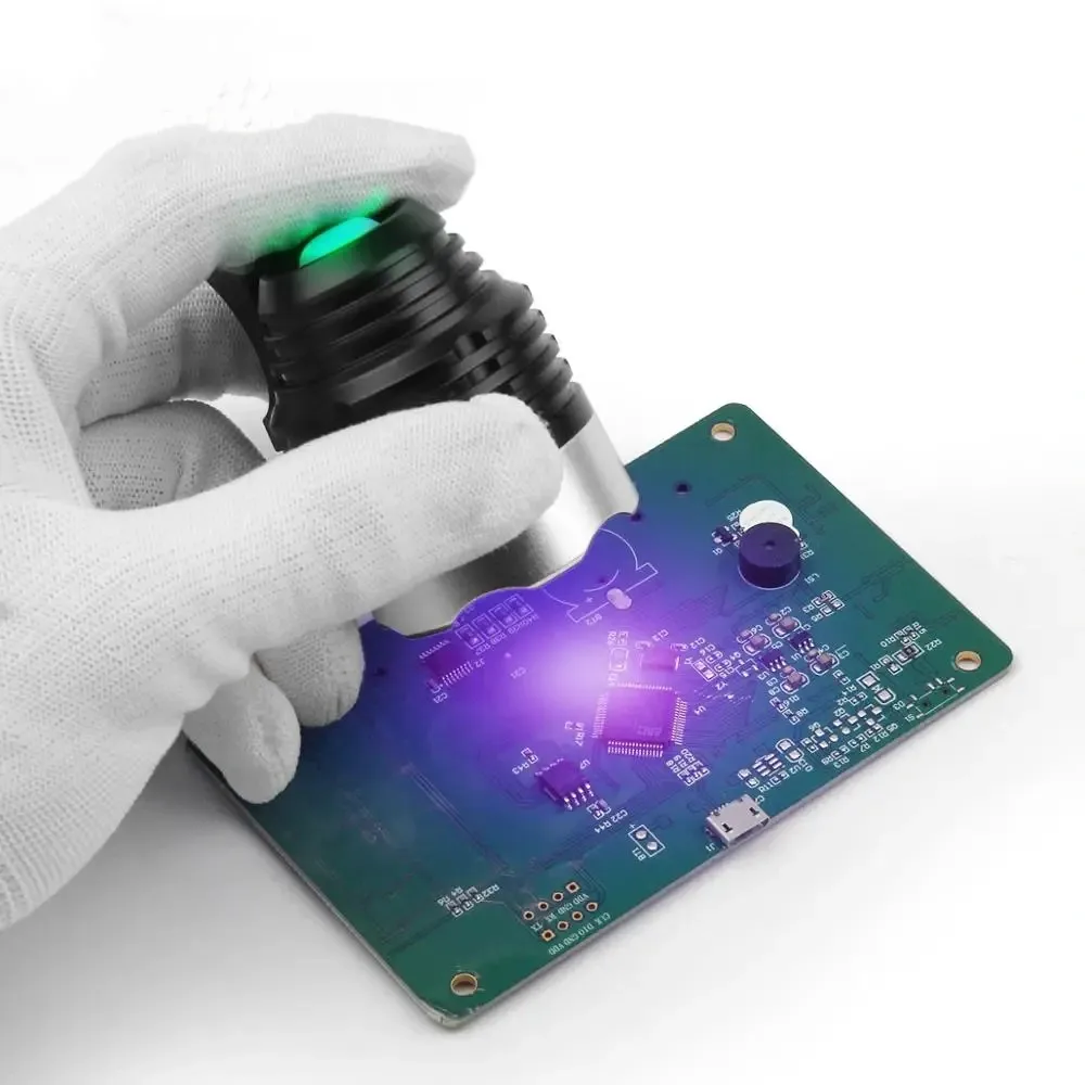 عكس الضوء USB قابلة للشحن المزدوج LED ضوء الأشعة فوق البنفسجية 10S علاج قناع اللحام الأخضر النفط مصباح يدوي قطع غيار أداة إصلاح