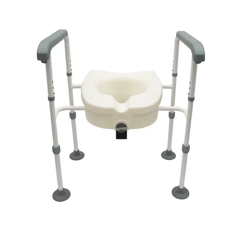 

The elderly toilet heightening device for the disabled after hip replacement heightening seat cushion bathroom toilet armrest