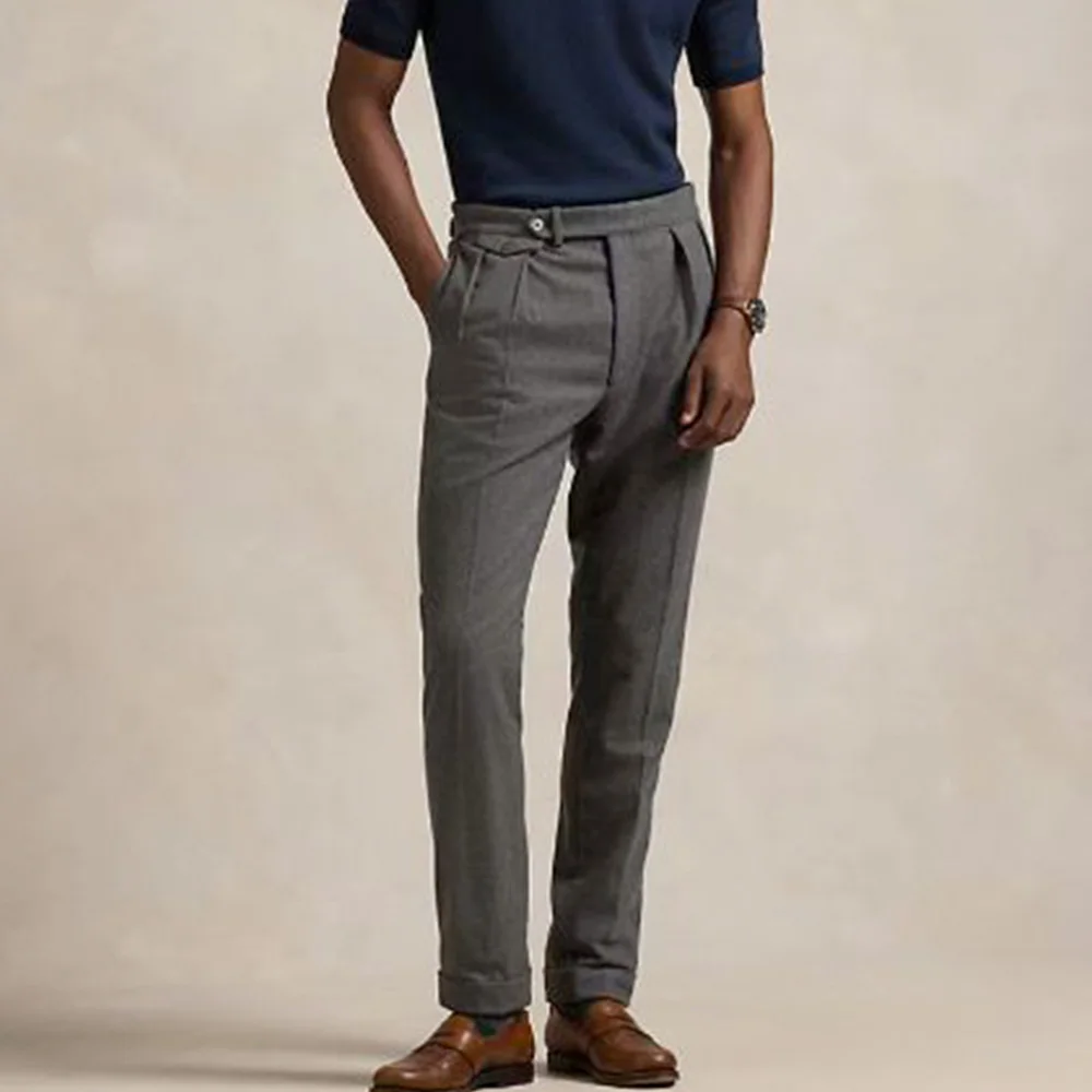 

Mens Suit Pants Stretch Slim Fit Solid Color Business Trousers Elegant Formal Office Wear Comfortable Tapered Waist XXS 3XL