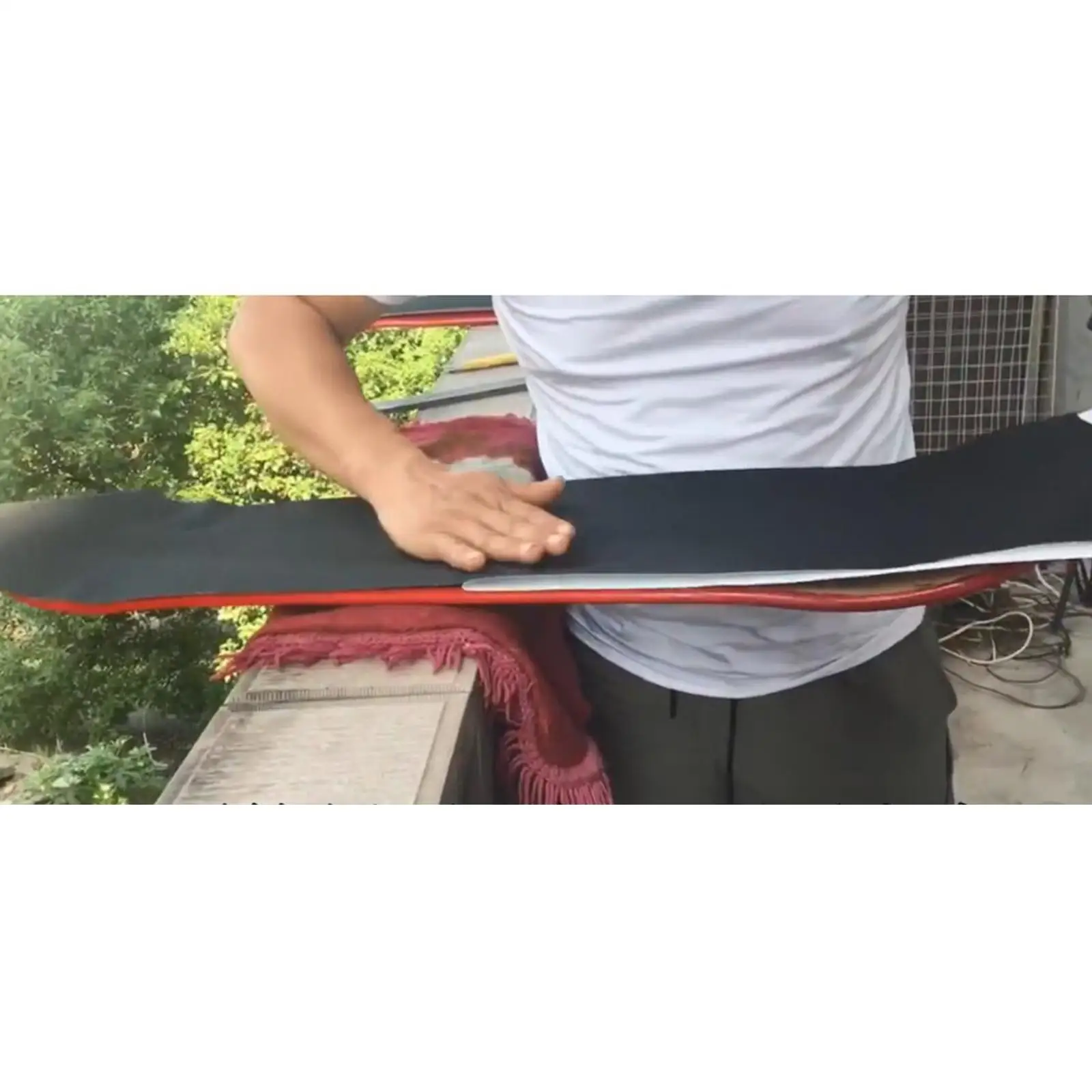 Skateboard Sandpaper Anti Skid Rough 800 Grit Grip Tape Sheet Athletic Board Mat for Balance Wheelchairs Steps Stairs view 3
