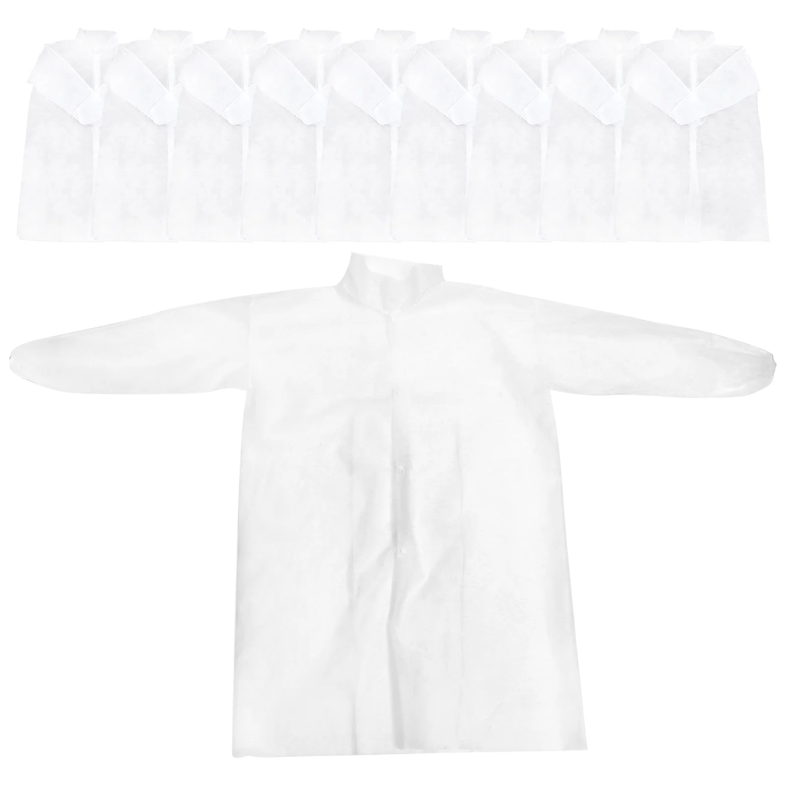 Abrigo Experimental de tela no tejida para laboratorio, abrigos blancos a prueba de polvo, transpirable, trabajo científico de manga larga