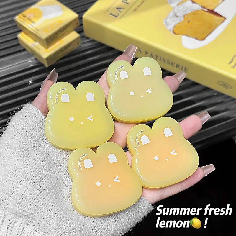 Fard per ombretti opachi monocolore in polvere multiuso Cute Bunny - Fard vitalità per il trucco facile da applicare