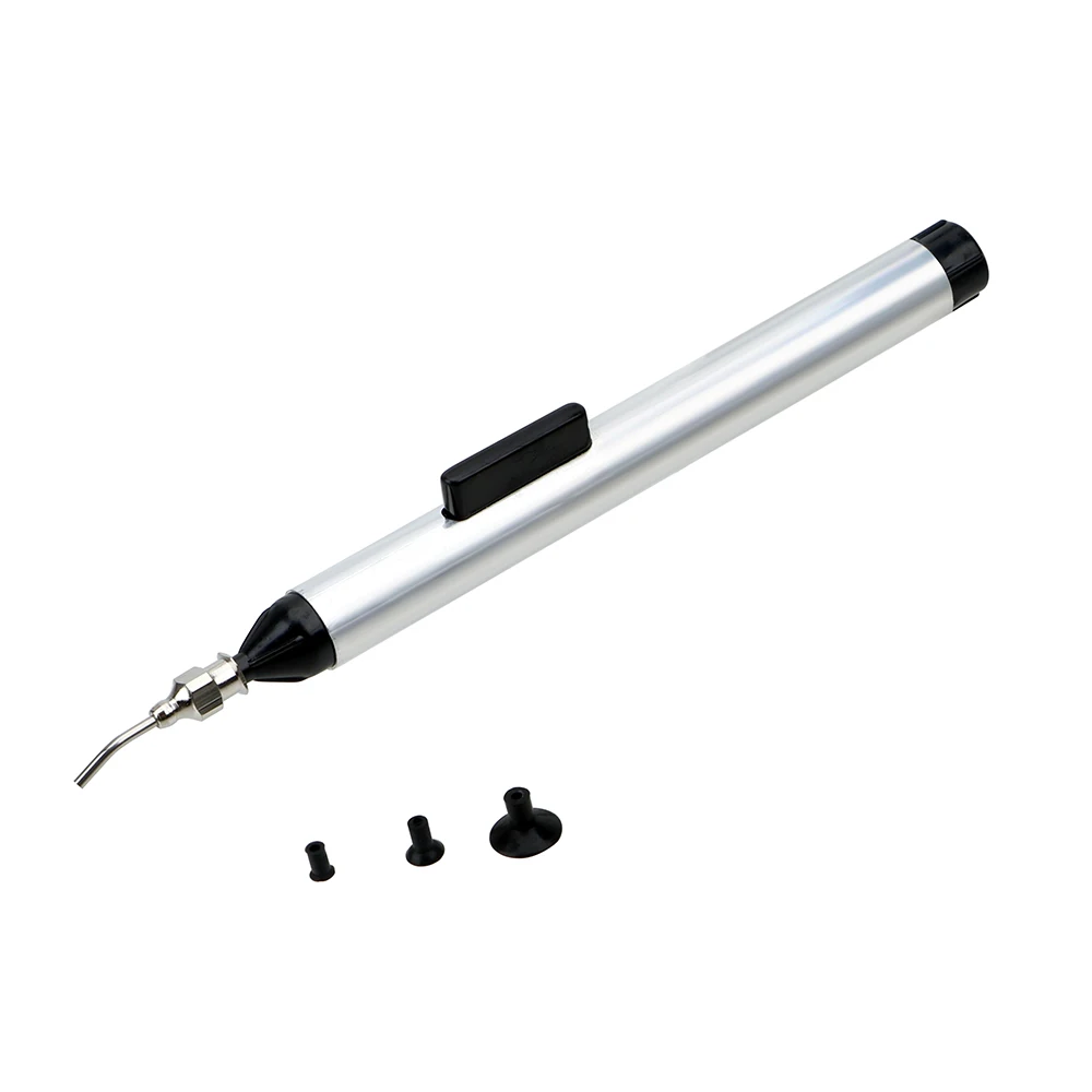 Manually Pumping IC Tool Solder Picker Vacuum Suction Pen Alternative Tweezers Hand Tool Set With 3 Sizes Sucking