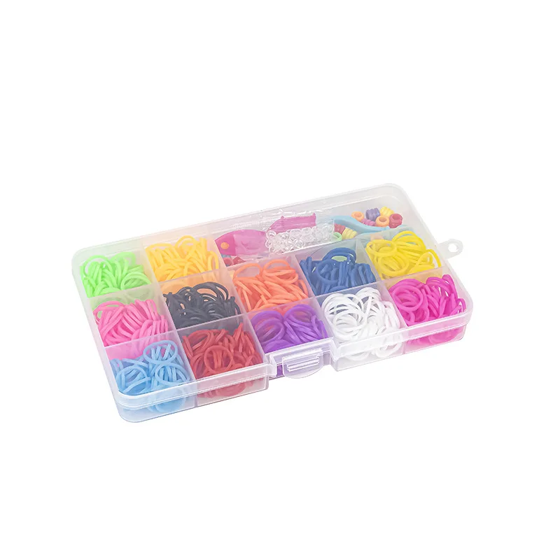 1Box Kreative Bunte Webstuhl Bands Set Für Handgemachte Elastische Armband Herstellung Kit DIY Gummiband Handwerk Geschenke Schmuck Zubehör – Detail 4