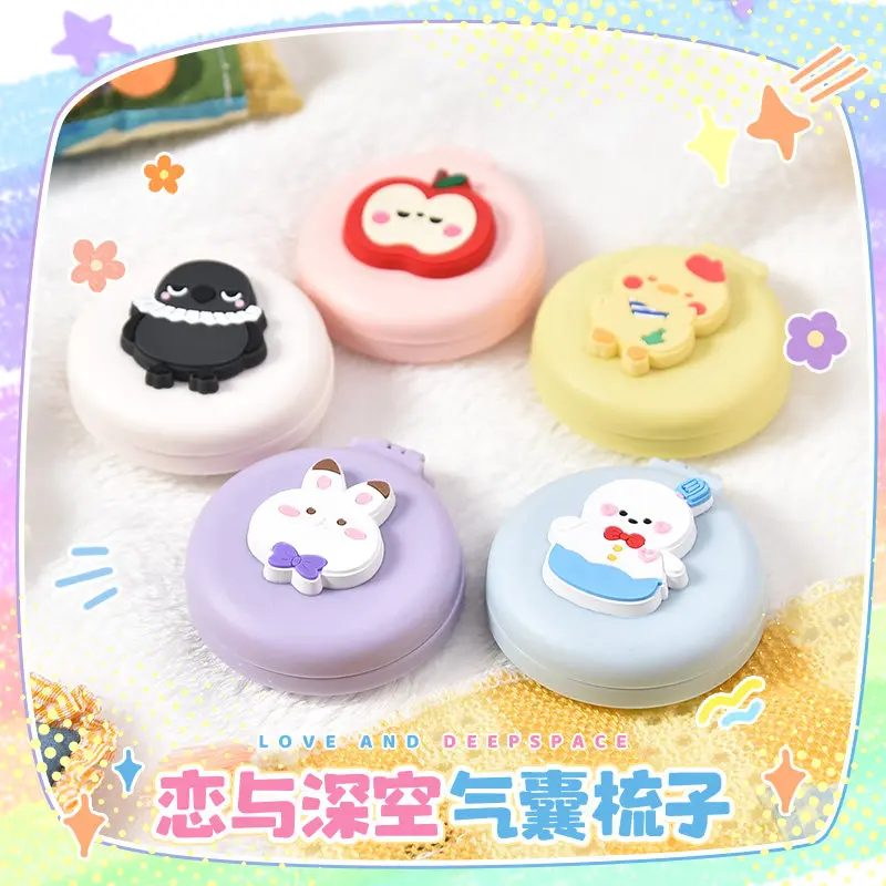 Brosse démêlante à coussin d'air pour cosplay d'anime avec design Love et DeepSpace, cadeau pour femme, accessoires inspirés des personnages