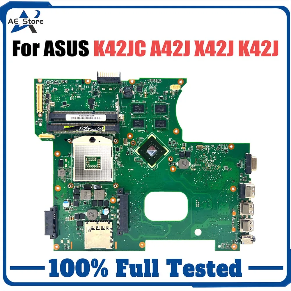 

For ASUS K42JC K42JR K42JY K42JZ K42JE X42J A42J K42J A40J Laptop Motherboard HD5470 HD6470 GT310M Fully Tested