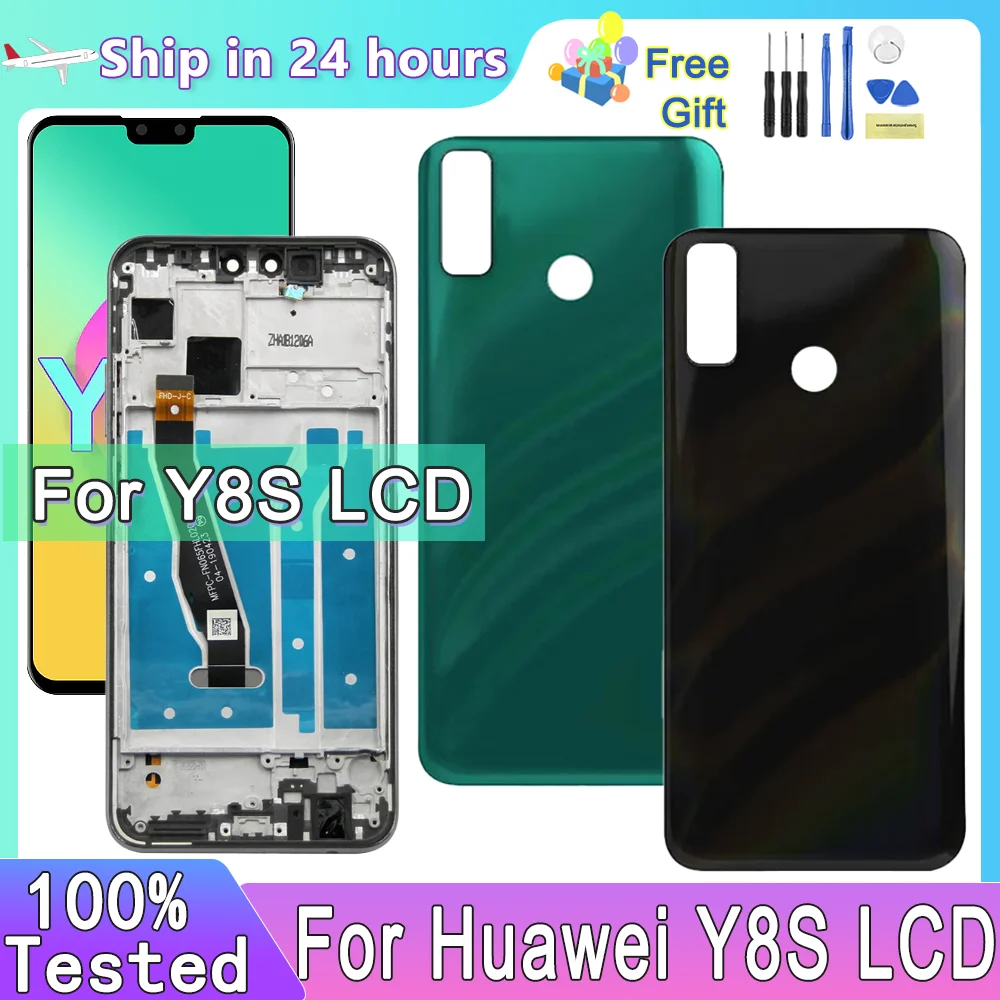 

6.5'' Display For Huawei Y8S LCD With Frame Touch Screen Digitizer Assembly For Huawei Y8S JKM-LX1 JKM-LX2 Screen Replacement