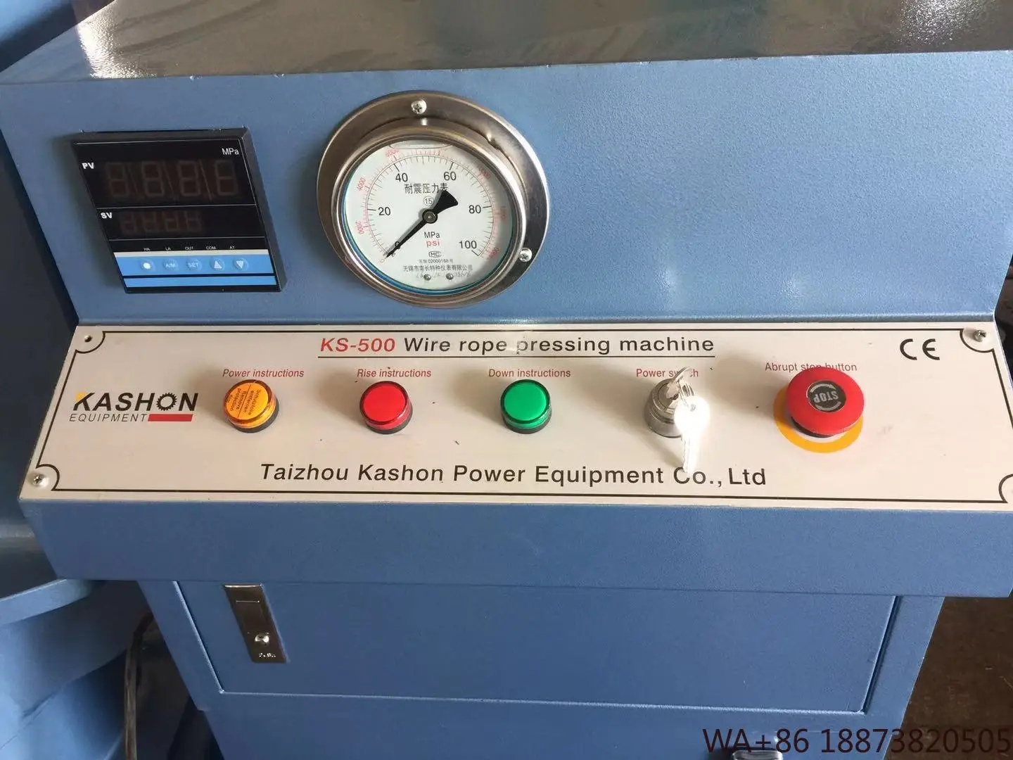 آلة الضغط على حبل أسلاك الفولاذ الهيدروليكي 500 طن #4