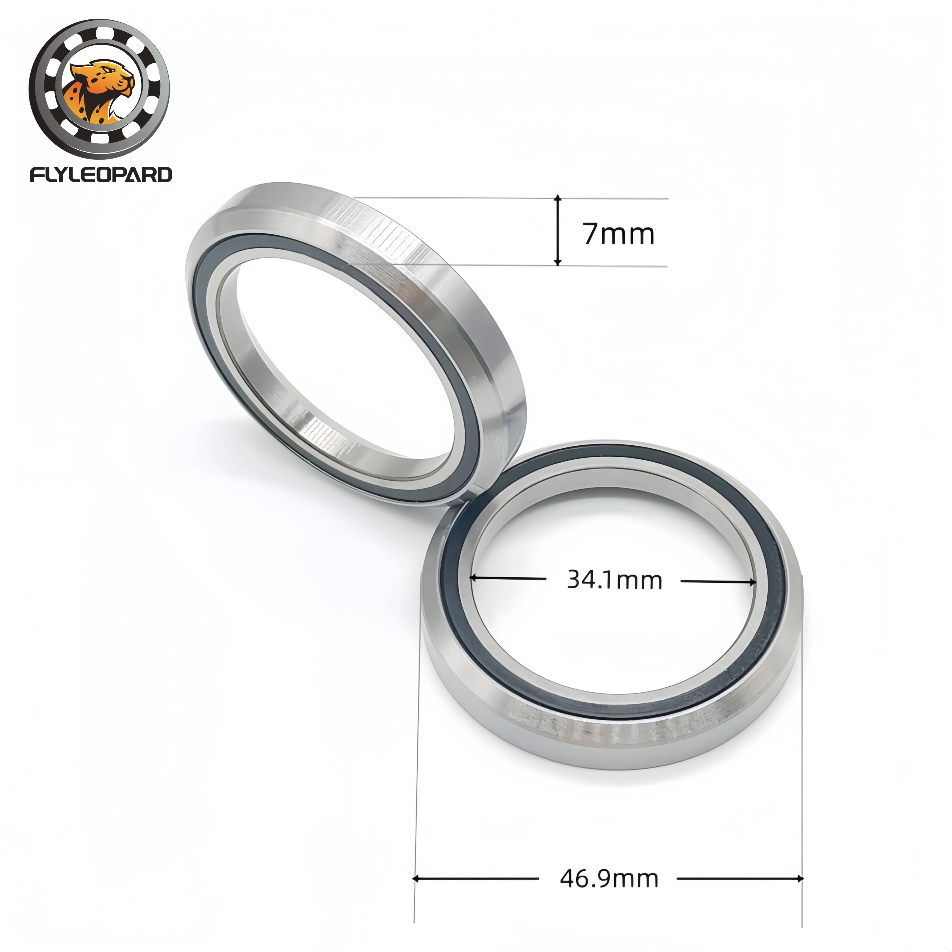 1Pcs/set  MH-P22 Bearing 34.1x46.9x7mm 45°/45° Degree Bicycle General Headset Bearing ABEC-7 Mountain Bike Repair Bearing ACB469