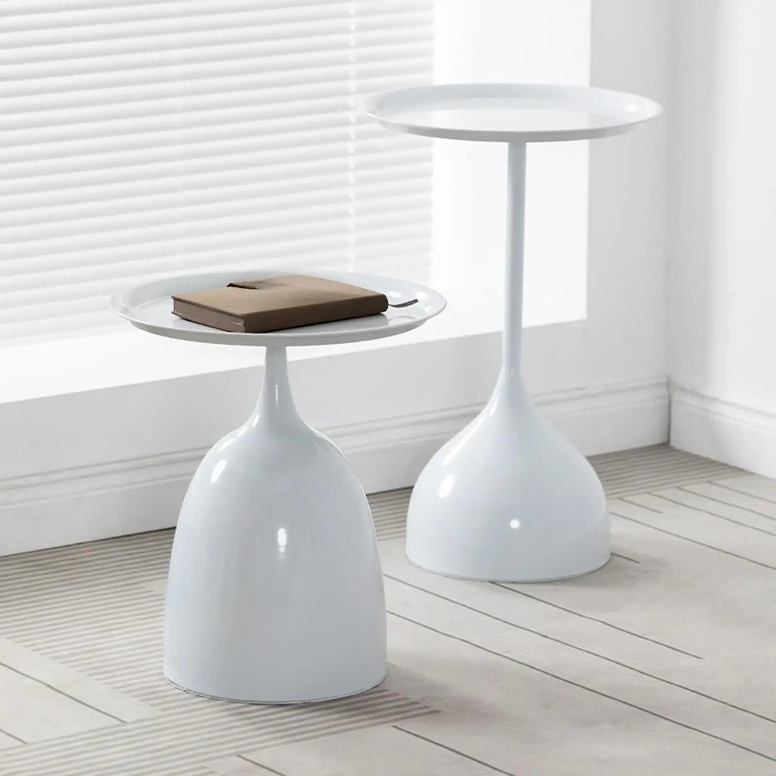 

Small Side End Table NightStand Modern Cute Decor Decorative Drink Desk Bedside Table for Sofa Dorm Bathroom Balcony Bedroom