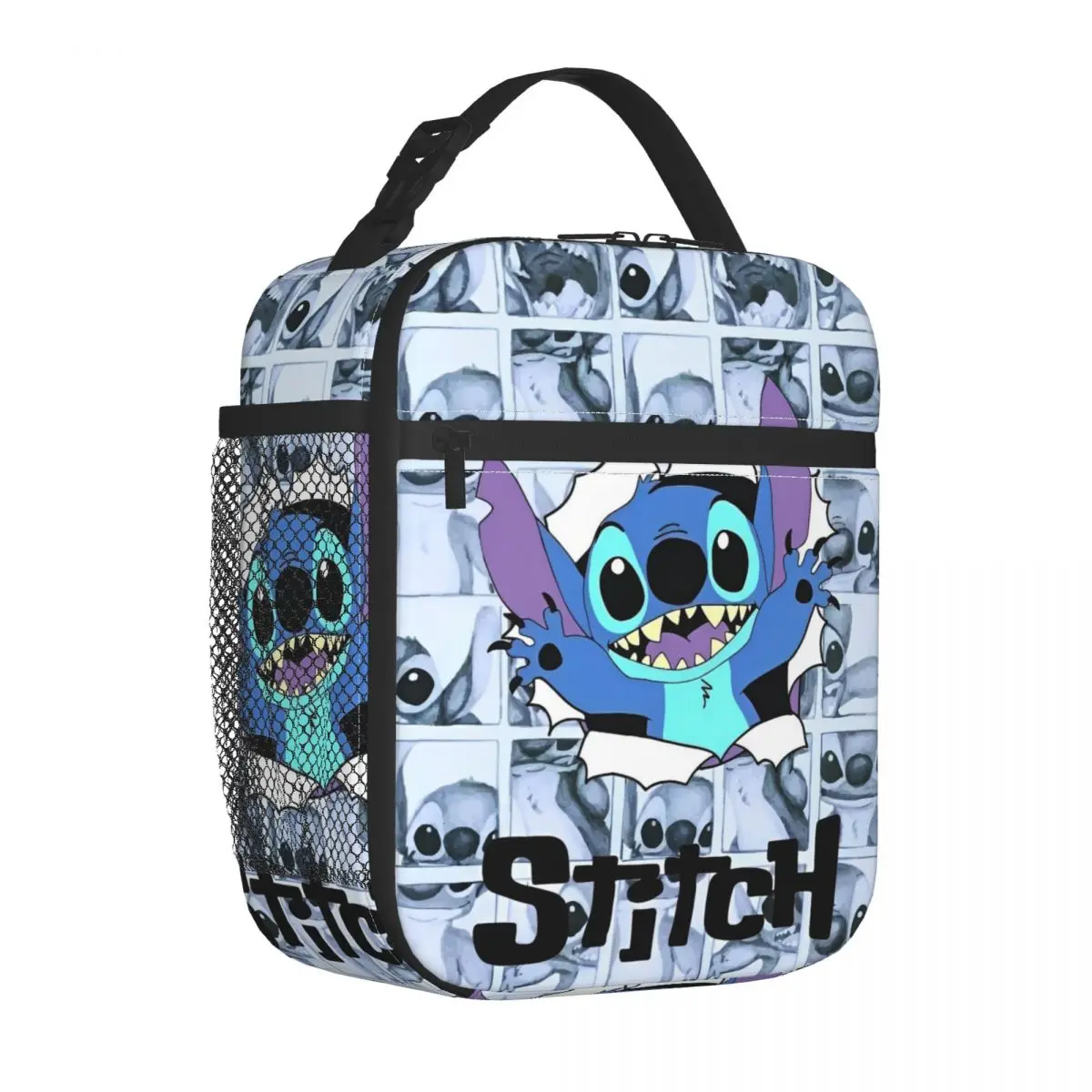 

MINISO Stitch мультяшная сумка для обеда портативный изолированный ланч-бокс для пикника с принтом сумка-холодильник для отдыха водонепроницаемая термосумка-тоут