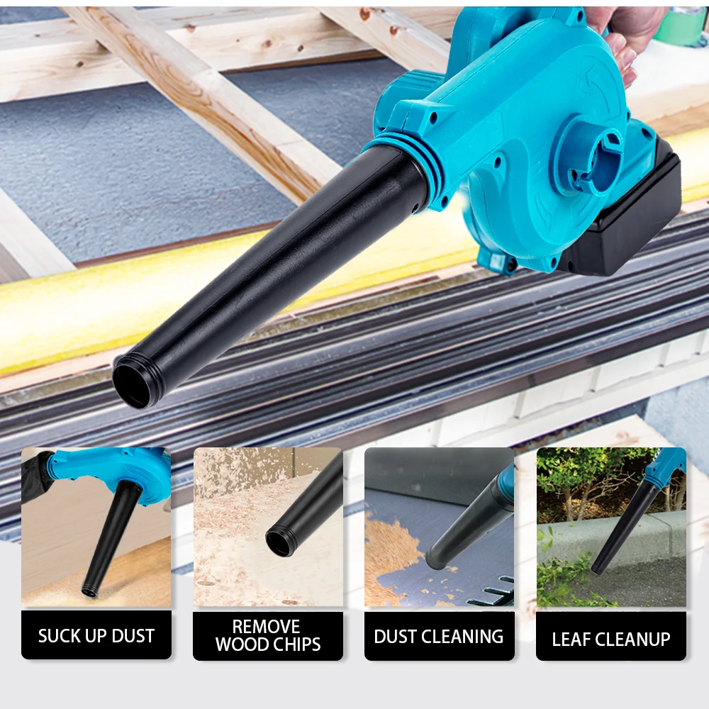 

18V cordless blower vacuum 2-in-1 blowing & suction function electric blower dust removal cleaning power tool for Makita 18V