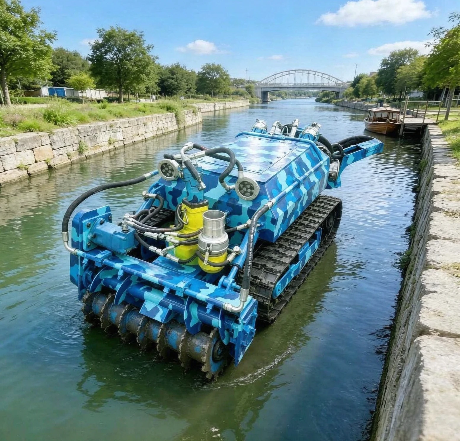 Hot Sale Underwater Dredging Machine River Septic Tank Dredging Factory Direct Sales Customized River Silt Cleaning Machine