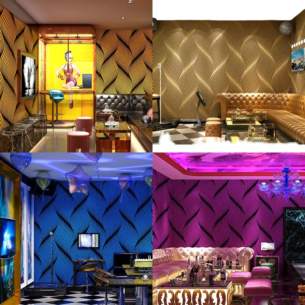 

Faux Suede Wallpaper Nordic Geometric Pattern Modern Simple Lines for KTV Living Room TV Background Wall