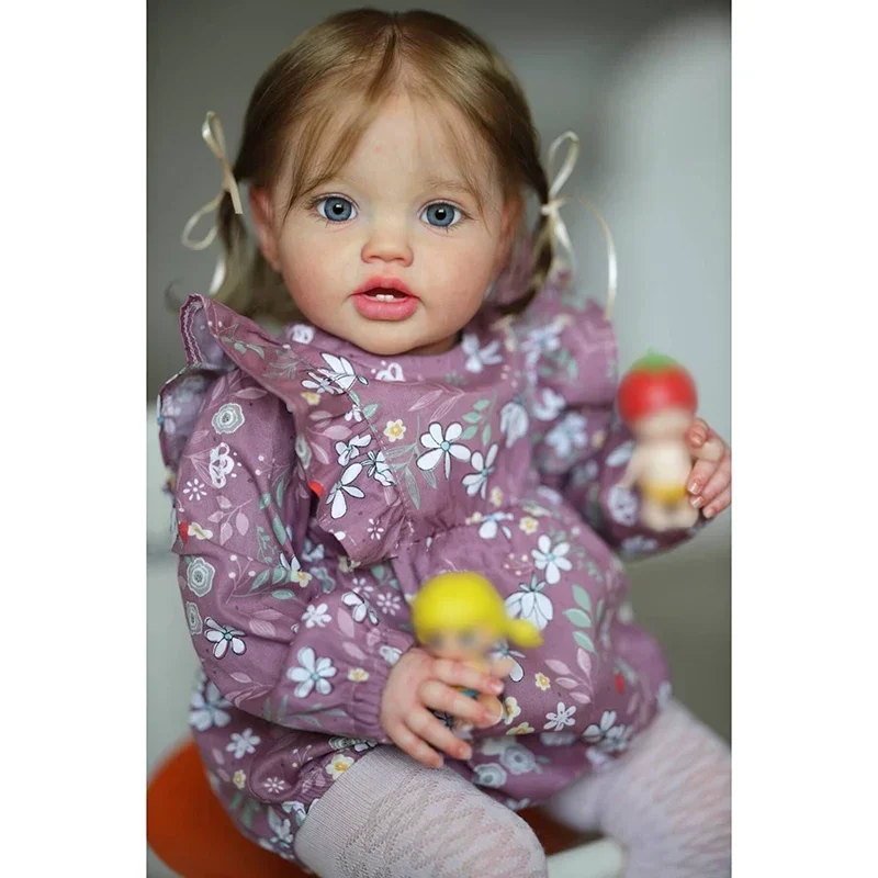 

60cm Toddler Doll Lottie Princess Girl Lifelike Soft Touch 3D Skin Art Doll with Hand Rooted Hair