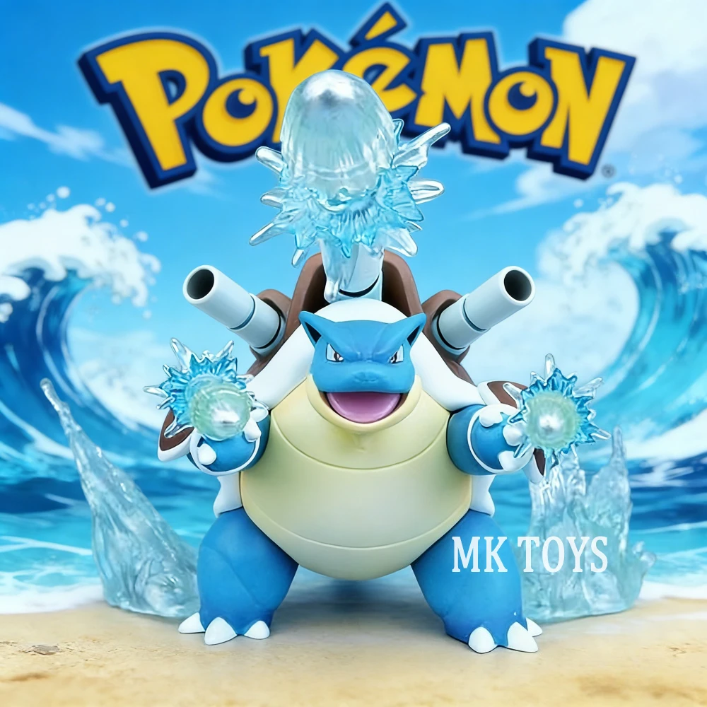 Anime Pokemon Figur Blastoise Actionfiguren PVC-Statue Desktop-Ornament Sammlermodell Spielzeug Geschenke 15,5cm