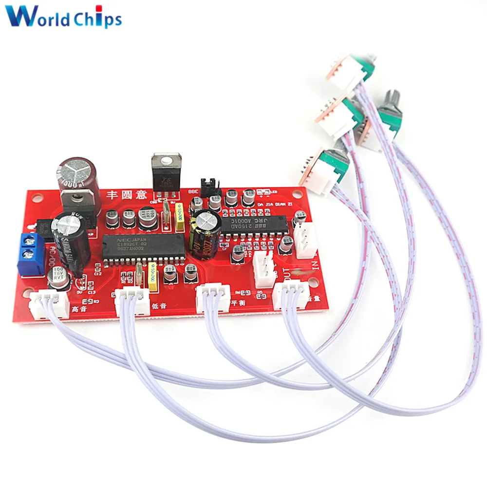 UPC1892 HIFI Stereo Preamp Amplifier Front Fever Level JRC2150 BBE Sound Adjustment Preamplifier Volume Tone Control Bass Board